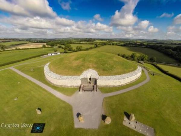 An aerial view of Newgrange. Picture: Copter View Ireland